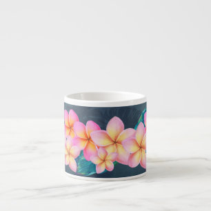 Hawaiian Sunrise Plumeria Espresso Mug