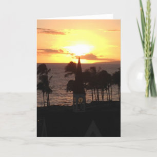 Hawaiian Sunset Card