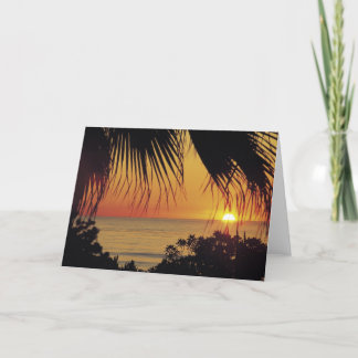 Hawaiian Sunset Card