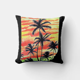 Hawaiian Sunset Coco Palms  Cushion