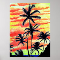 Hawaiian Sunset Coco Palms 
