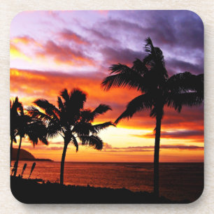 Hawaiian Sunset Cork Coaster