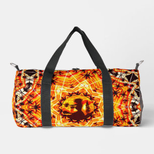 Hawaiian Sunset Hula Palms Duffle Bag