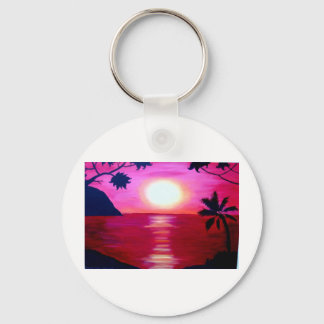 hawaiian sunset key ring