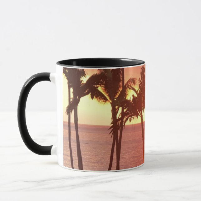 Hawaiian Sunset Photo Designed Mug (Left)