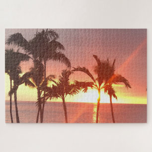 Hawaiian Sunset Photo Designed Puzzle