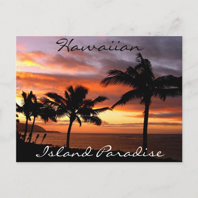 Hawaiian Sunset Postcard (Front)