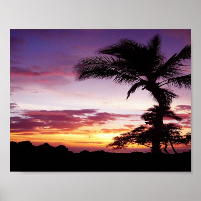 Hawaiian Sunset Poster (Front)