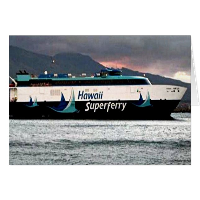 Hawaiian Super Ferry Card (Front Horizontal)