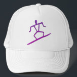 Hawaiian Surfer Petroglyph Hat<br><div class="desc">Hawaiian Surfer Petroglyph. This design is based on the ancient Surfer petroglyph found throughout the islands of Hawaii. Surfing has been a traditional Hawaiian sport for hundreds of years.</div>