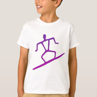 Hawaiian Surfer Petroglyph Kid's T-Shirt