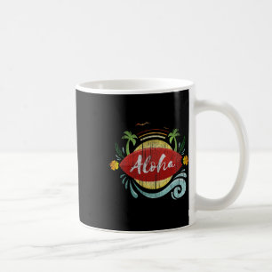 Hawaiian Surfers Vacation Aloha Hawaii Luau Costum Coffee Mug