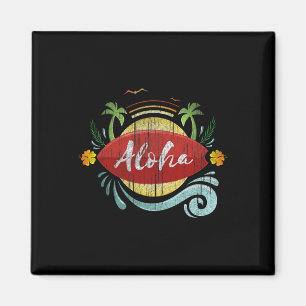 Hawaiian Surfers Vacation Aloha Hawaii Luau Costum Magnet
