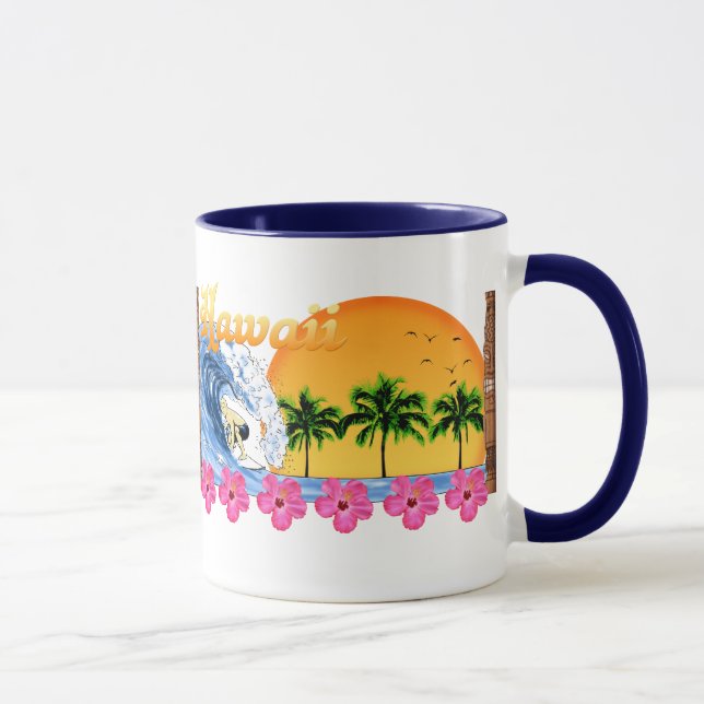 Hawaiian Surfing Mug (Right)