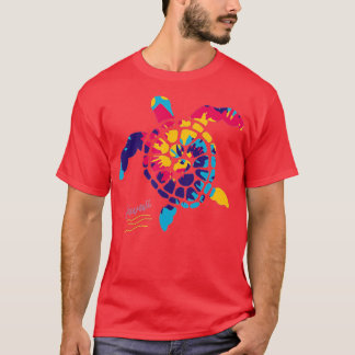 Hawaiian Tie Dye Sea Turtle Hawaii Souvenir Gift  T-Shirt