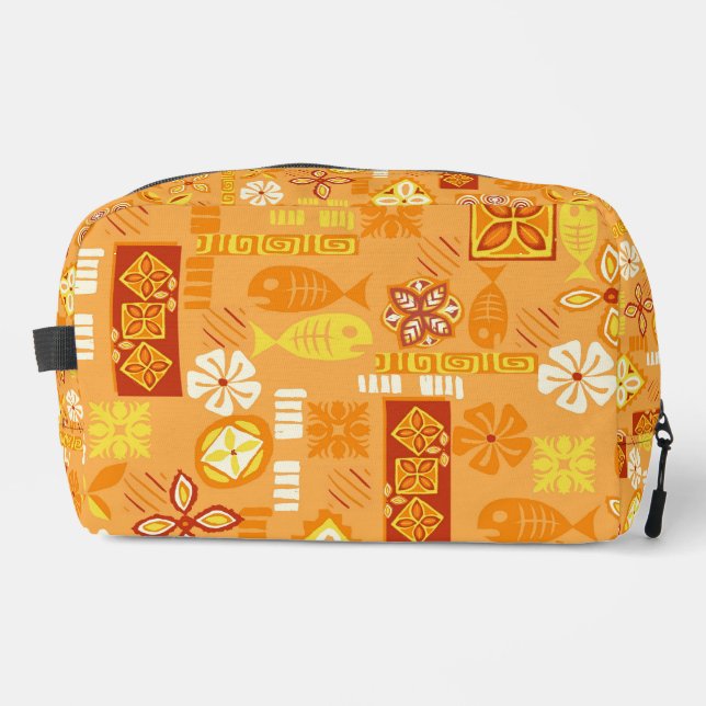 Hawaiian Tiki Icons Travel Bag (Front)