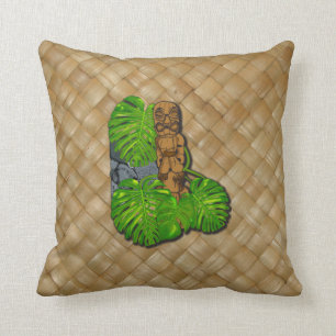 Hawaiian Tiki Lauhala Pillows