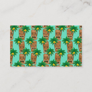 Hawaiian Tiki Repeat Pattern Business Card