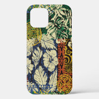 Hawaiian tribal elements and hibiscus fabric patch
