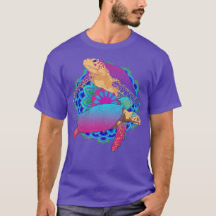Hawaiian Tribal Mandala Sea Turtle Lover Hawaii Tu T-Shirt