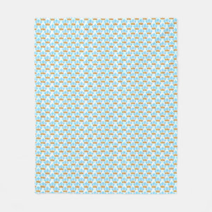 Hawaiian Tribal Sea Turtles Fleece Blanket