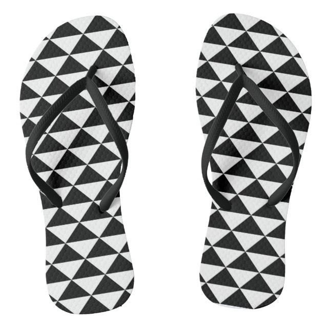 Hawaiian Tribal Tattoo Triangle Pattern Thongs (Footbed)
