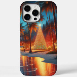 Hawaiian/Tropical Christmas iPhone 16 Pro Max Case