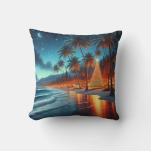 Hawaiian/Tropical Christmas  Cushion