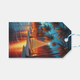 Hawaiian/Tropical Christmas Gift Tags