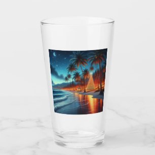 Hawaiian/Tropical Christmas Glass