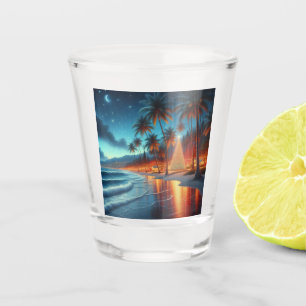 Hawaiian/Tropical Christmas Shot Glass