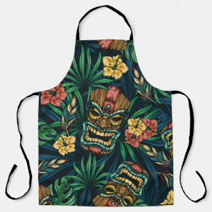 Hawaiian tropical colorful seamless pattern with t apron
