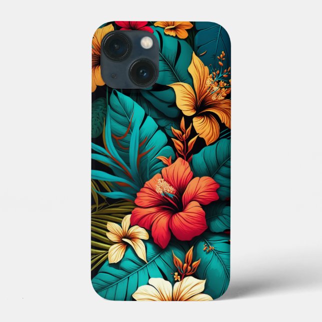 Hawaiian Tropical Flower Floral Exotic iPhone Case (Back)