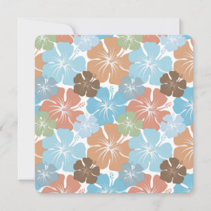 Hawaiian Tropical Hibiscus Flowers Sweet Sixteen Invitation