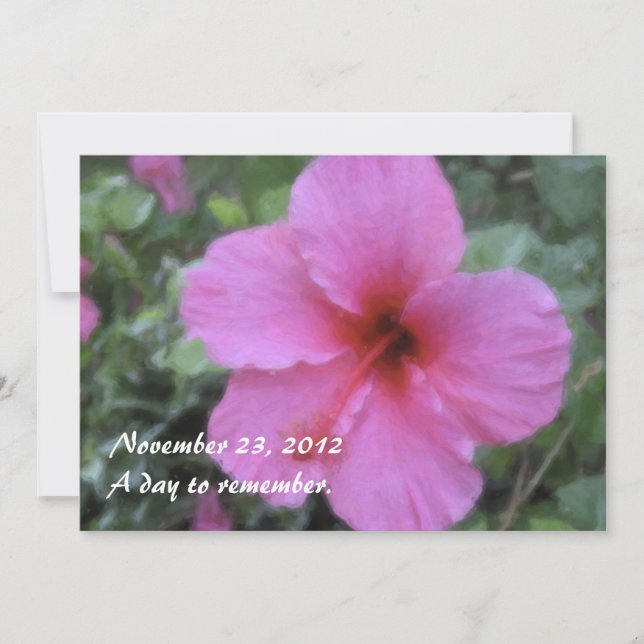 Hawaiian Tropical Hibiscus Invitations (Front)