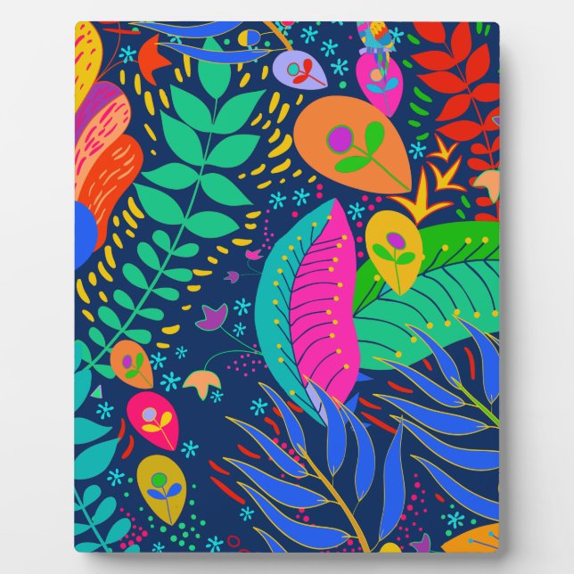 Hawaiian Tropical Jungle Plaque (Front)