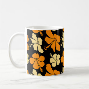 Hawaiian tropical natural floral seamless pattern coffee mug