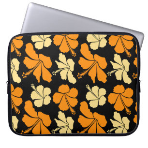 Hawaiian tropical natural floral seamless pattern  laptop sleeve
