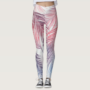 Hawaiian Tropical Palms: Stylish Seamless Leggings