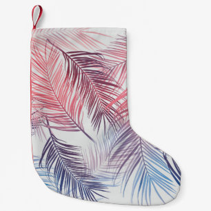 Hawaiian Tropical Palms: Stylish Seamless Small Christmas Stocking