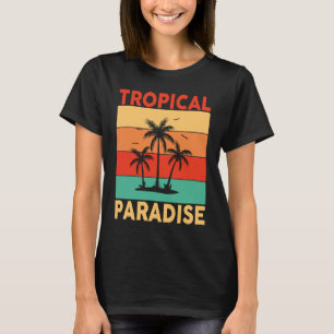 Hawaiian Tropical Paradise Hawaii Pineapple Tiki T-Shirt