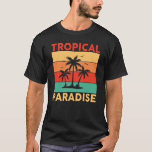 Hawaiian Tropical Paradise Hawaii Pineapple Tiki T-Shirt