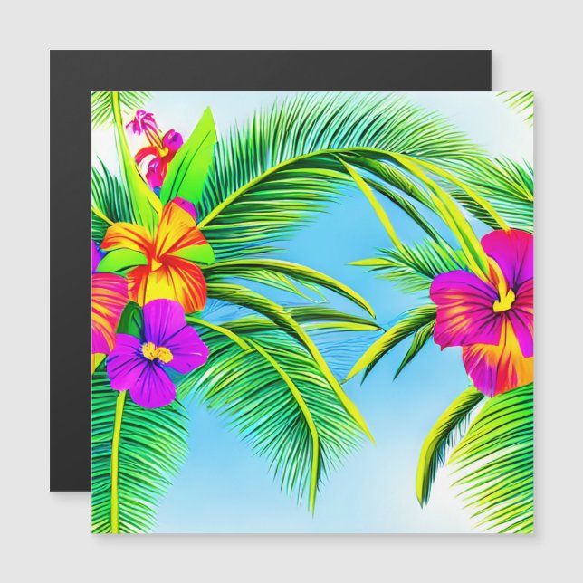 Hawaiian Tropical Seamless Pattern (Front/Back)