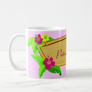 Hawaiian Tropics Floral Template Mug
