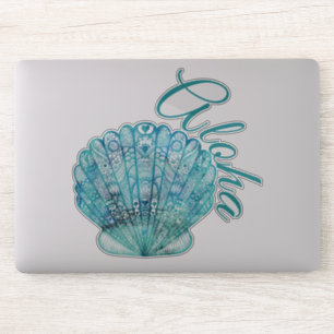 Hawaiian Turquoise Clam Shell Aloha