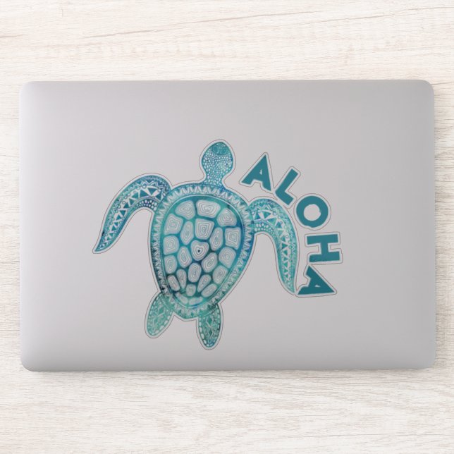 Hawaiian Turquoise Sea Turtle Aloha (Computer)