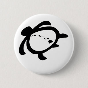 Hawaiian Turtle 6 Cm Round Badge
