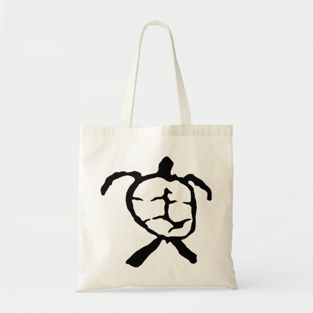 Hawaiian Turtle - black Tote Bag (Front)