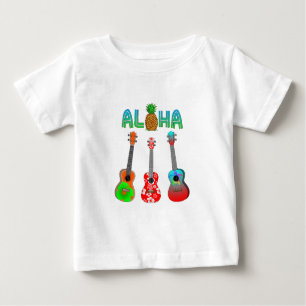 Hawaiian Ukulele Aloha Hawaii Baby T-Shirt