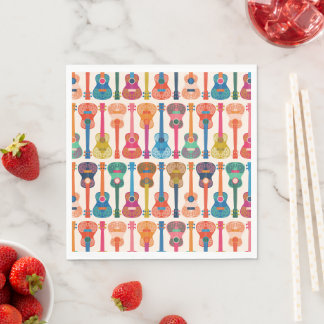 Hawaiian ukulele napkin